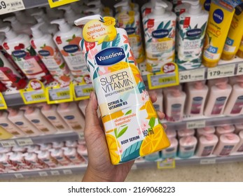 Beauty Store Shelves In Supermarket, 19 June 2022, Buriram Province.