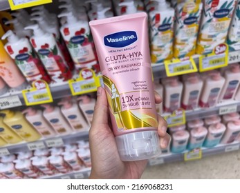 Beauty Store Shelves In Supermarket, 19 June 2022, Buriram Province.