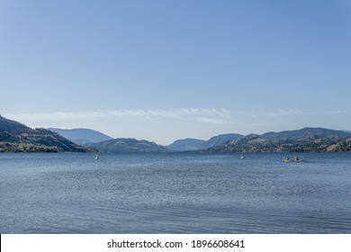 Beauty Sunny Day On The Skaha Lake British Columbia