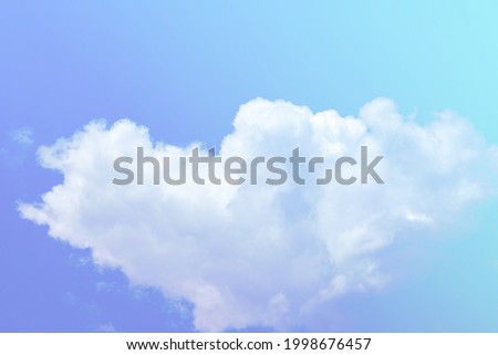 beauty sweet blue colorful with fluffy clouds on sky. multi color rainbow image. abstract fantasy growing light