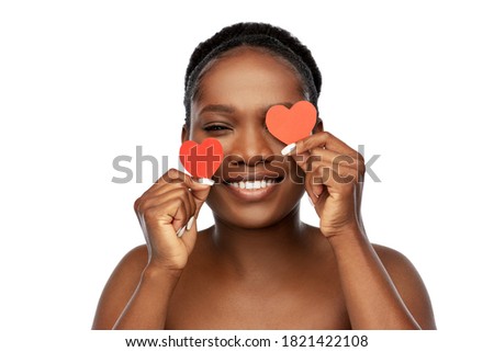 Similar – Image, Stock Photo red heart on the delineator