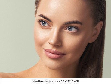 Beauty Woman Face Clean Skin Beautiful Female Beauty Eyes Lips Perfect Healthy Skin Tone