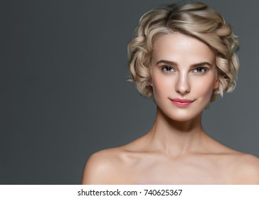 Beauty Woman Face Portrait Beautiful Model Stock Photo 740625367 ...