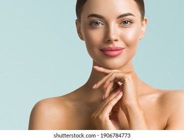 Beauty Woman Healthy Skin Fresh Clean Beautiful Female Model Face