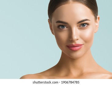 Beauty Woman Healthy Skin Fresh Clean Beautiful Female Model Face