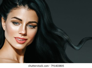 Beauty Woman Long Black Hair Beautiful Stock Photo 791403805 | Shutterstock