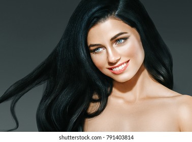 Beauty Woman Long Black Hair Beautiful Stock Photo 791403814 | Shutterstock