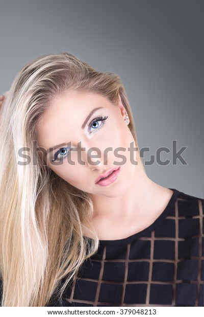 Beauty Woman Long Natural Blonde Hair Stock Photo Edit Now 379048213
