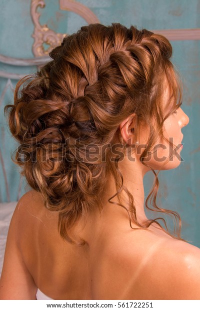 Beauty Woman Wedding Hairstyle Girl Stylish Royalty Free Stock Image