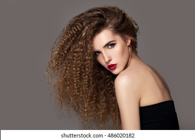 Beautiful Girl Perm Stock Photos Images Photography Shutterstock