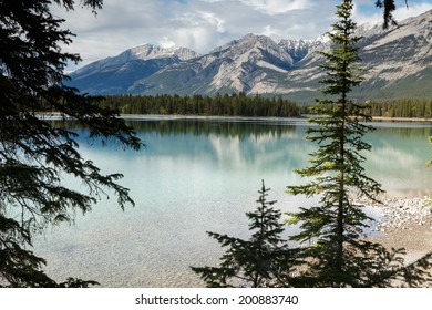 Beauvert Lake at Jasper Canada