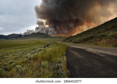 Beaver Creek Fire Near Encampment Wyoming 