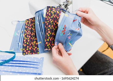 Because Of A Delivery Bottleneck For Professional Face Masks During Covid-19 Pandemic A Lot Of People Started To Organize DIY Production Of Face Masks At Home.