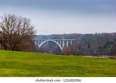 Bechyne Bridge Duha over Luznice River - Shutterstock ID 1226302306