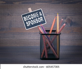 Become a Sponsor. A small blackboard chalk and colored pencil on wood background