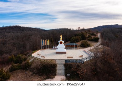 Becske, Hungary - Aerial View About The Stupa Of Enlightenment 