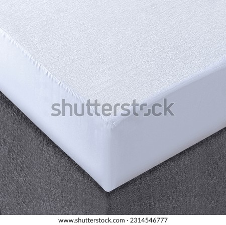 Bed corner with white waterproof matters 