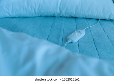 Bed With Electric Heating Pad, Closeup View