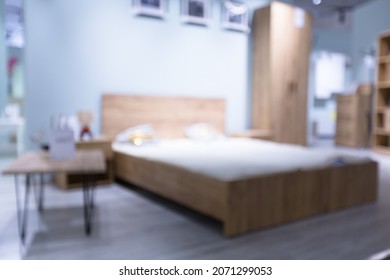 Bed In Fashionable Female Bedroom Interior