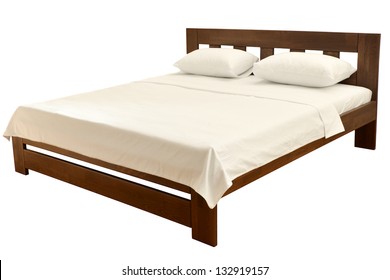 Bed Isolated On White