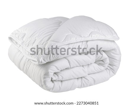 bed linen pillow and blanket made of quilted fabric 