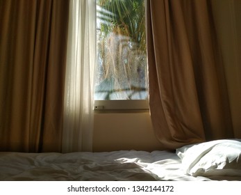 bed under window