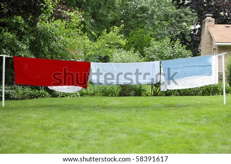 Similar – Image, Stock Photo washing day Colour photo