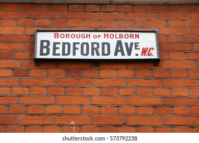 Bedford Avenue - Street In Holborn, London, UK.