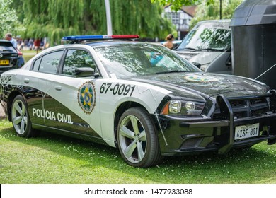 Bedford, Bedfordshire, UK June 2 2019. Festival Of Motoring. Dodge Charger PPV Police Pursuit Vehicle