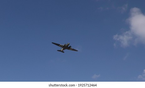 Bedford, UK - February 2 2021: Capt Sir Tom Moore Funeral, Flypast, Gun Salute, Hearse Arrival At Bedford Crematorium 