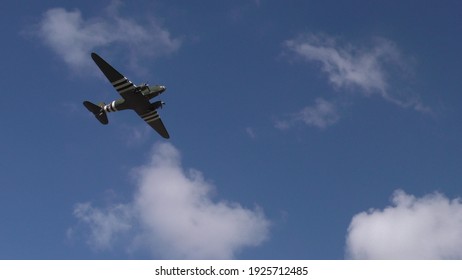 Bedford, UK - February 2 2021: Capt Sir Tom Moore Funeral, Flypast, Gun Salute, Hearse Arrival At Bedford Crematorium 