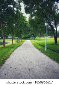 Bedok Reservoir Park In Singapore. 