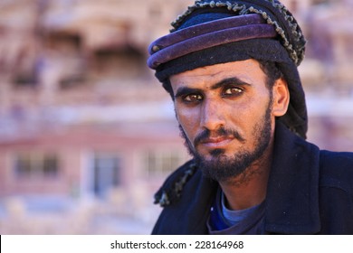 A Bedouin Man In Petra, Jordan