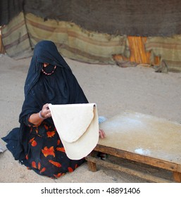 Bedouin Woman At Work