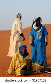 Bedouins in desert Sahara
