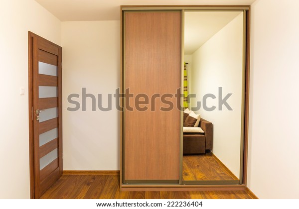 Bedroom Built Modern Wardrobe Stock Photo Edit Now 222236404