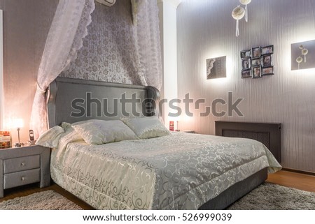 Bedroom with canopy bed