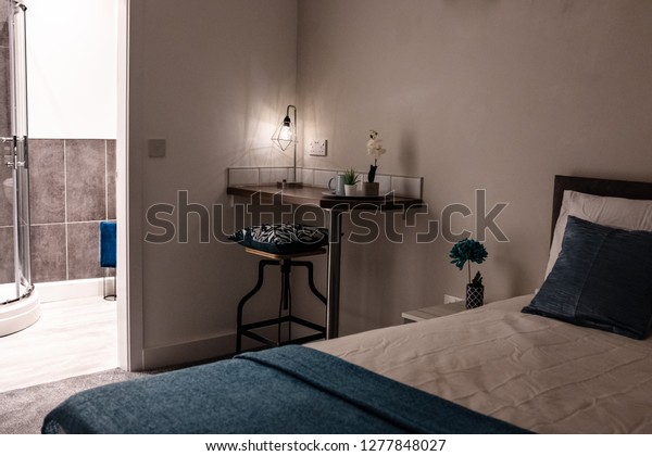 Bedroom En Suite Desk Space Stock Photo Edit Now 1277848027