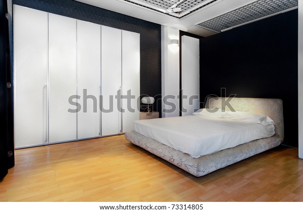 Bedroom Interior Big White Wardrobe Closet Stock Photo Edit Now