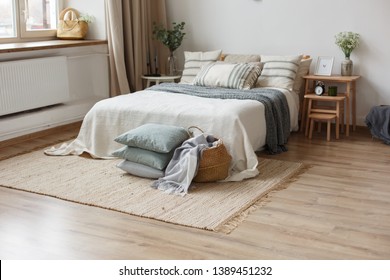 Bedroom Interior Scandinavian Style Indoor