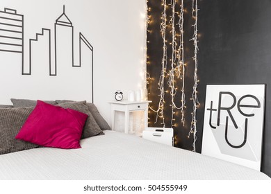 Bedroom Lighting Idea-led String Lights In Contemporary 