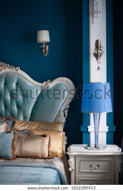 Bedroom Suite Baroque Style Classic Bedroom Stock Photo