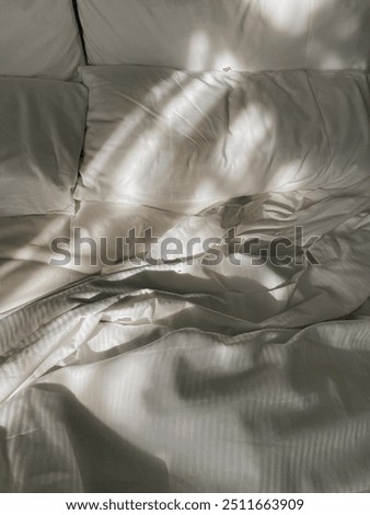 Similar – Image, Stock Photo Good morning Bed Bedroom