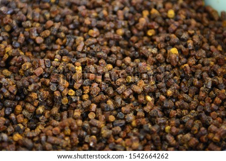 Bee bread in dark colors