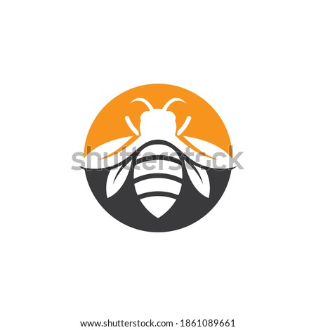 Bee logo images illustration design