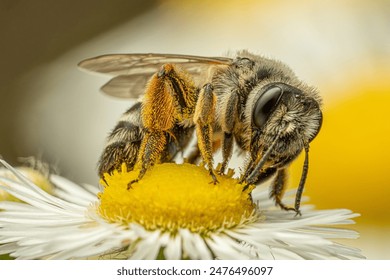 bee on flower bee eating nectar bee seeping