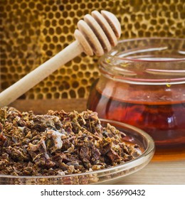 Bee Propolis And Honey Delicious, Useful And Medicinal Products