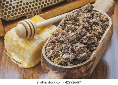 Bee Propolis And Honey Delicious, Useful And Medicinal Products