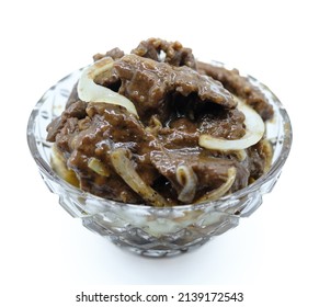 Beef Adobo With Onions and Rice