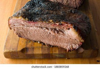 Beef Brisket barbecue. Chopped Beef Brisket. Traditional Texas Smoke House meat. Rubbed with spices and smoked in a Texas smoke house over mesquite wood in traditional classic bbq method.